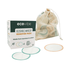 Load image into Gallery viewer, eco friendly reusuable make up remover pads box and bag
