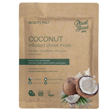 Load image into Gallery viewer, Beauty Pro Biodegradable Bamboo Sheet Mask - Coconut Oil
