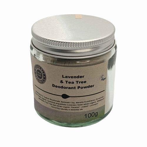 Heavenly Organics Natural Deodorant Powder - Lavender & Tea Tree