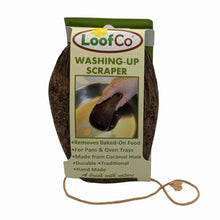 Load image into Gallery viewer, Loofco Natural Coconut Washing Up Scraper
