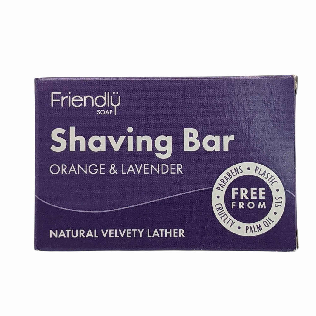 Friendly Shaving Soap Bar - Orange & Lavender