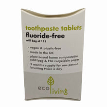Load image into Gallery viewer, EcoLiving Fluoride Free Toothpaste Tablets - Refill Bag
