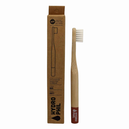 HydroPhil Kids Bamboo Toothbrush - Red