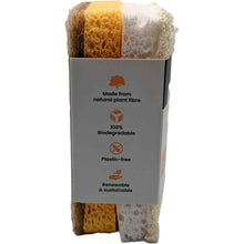 Load image into Gallery viewer, ecovibe Natural Compostable Sponge Scourers - Pack of 2

