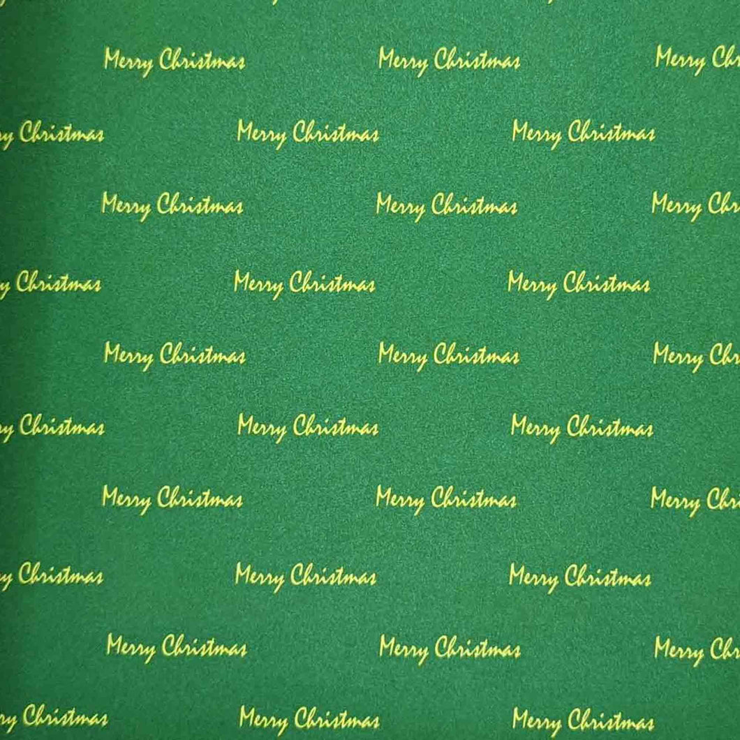 Re-Wrapped Merry Christmas Wrapping Paper Sheet
