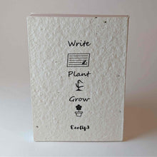 Load image into Gallery viewer, Plantable Eco Friendly Notebook - Back
