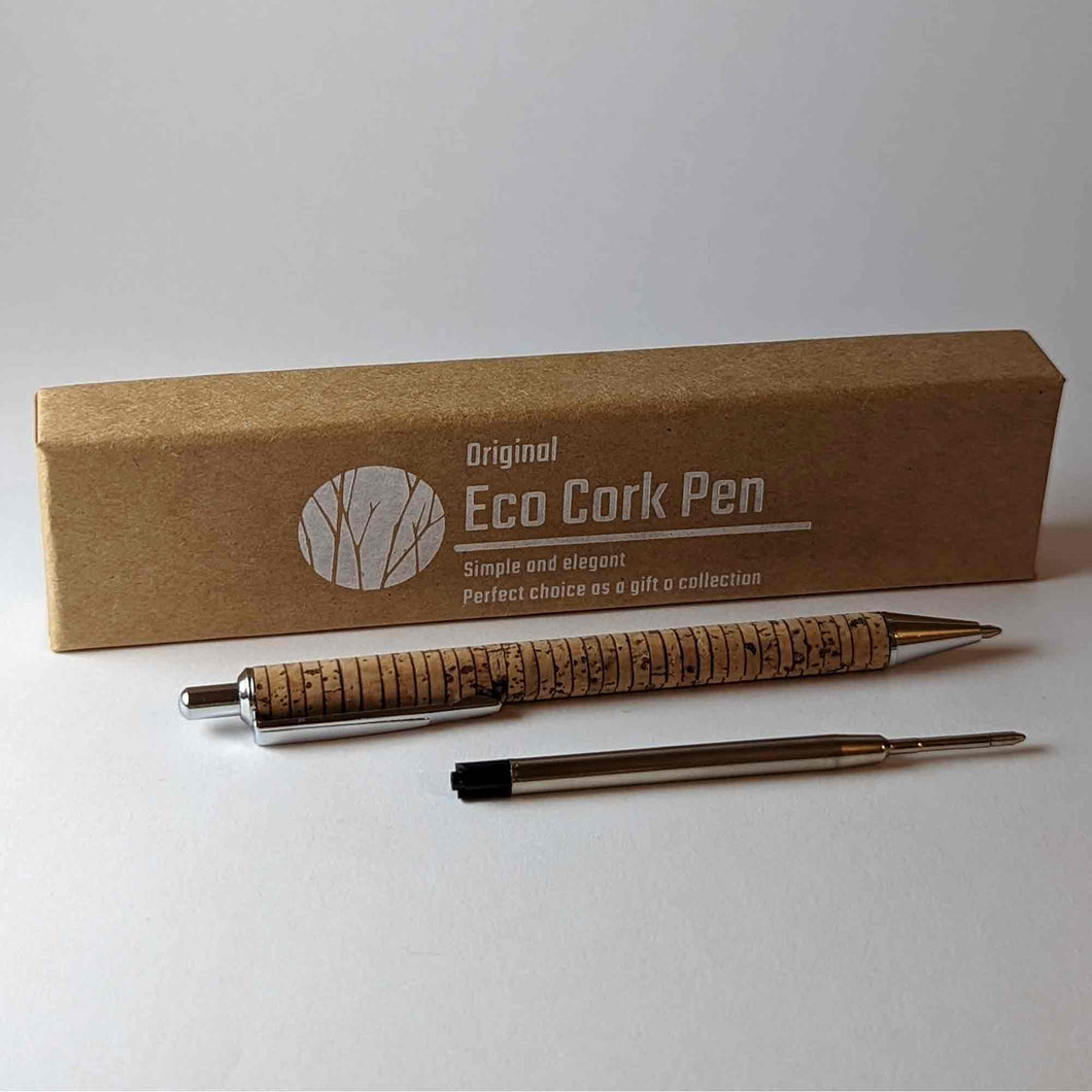 Ecolif3 Cork Pen - Striped Design